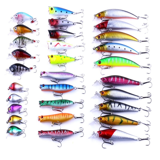 HENGJIA SETL30 Señuelos Minnow 30Piezas Pesca Plástico