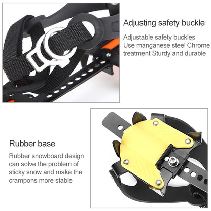 Aotu AT8701 Crampones para Nieve 10 Dientes Pinza de Hielo