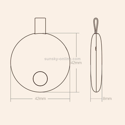 Xiaomi Ranres Dispositivo Antipérdida Bluetooth 15m Rosa 42x42mm