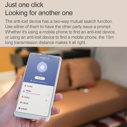 Xiaomi Ranres Dispositivo Antipérdida Bluetooth 15m 42x42mm Verde