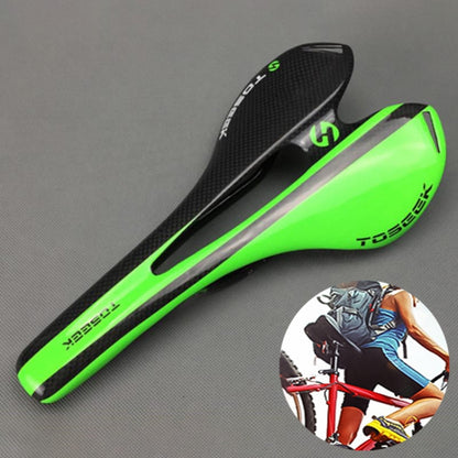 TOSEEK Sillín De Fibra De Carbono Con Luz Para Bicicleta