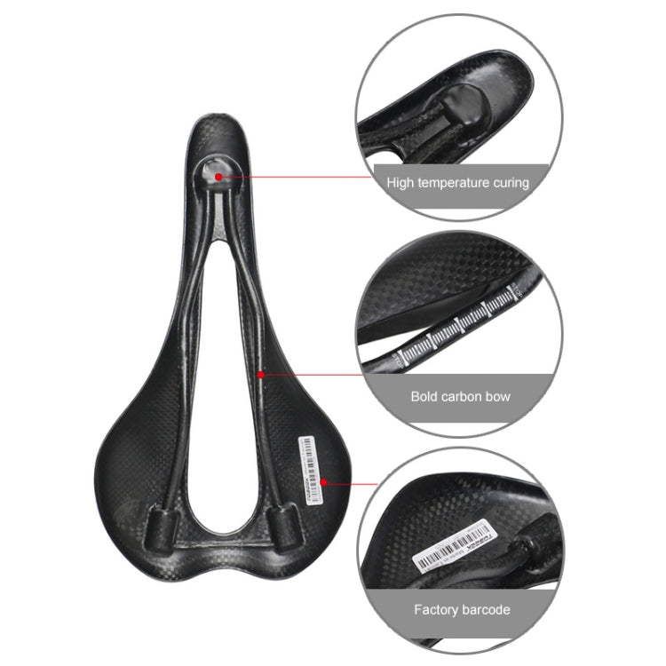 TOSEEK Sillín De Fibra De Carbono 3K Hueco Para Bicicleta