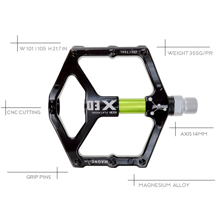 SHANMASHI 1031 Pedal Bicicleta Aleación Magnesio Plegable