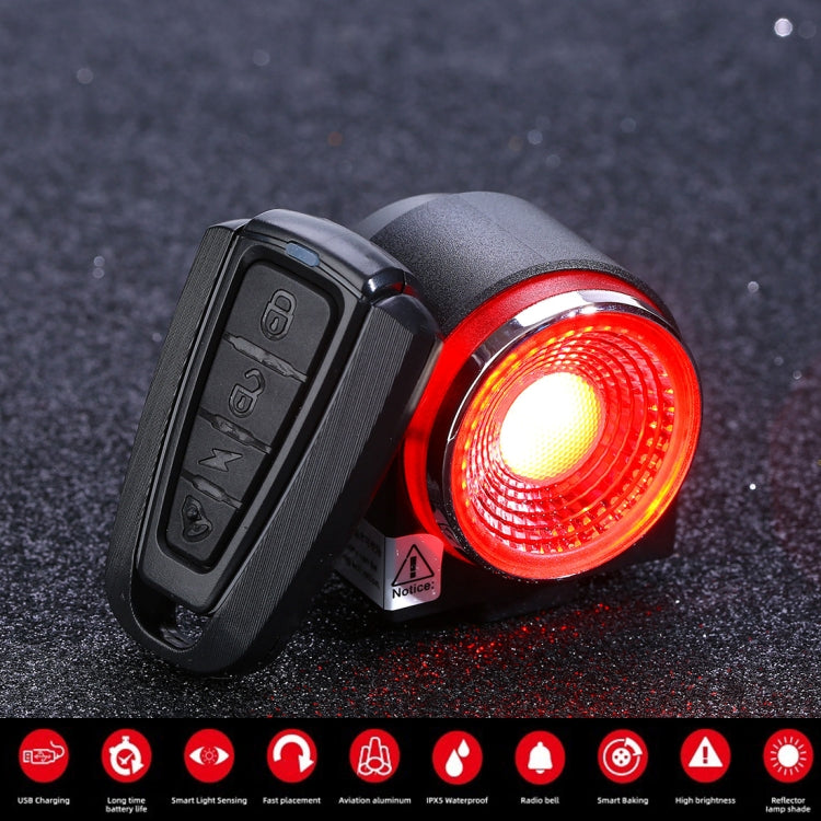 Antusi A8 Alarma Antirrobo Inalámbrica Luz Trasera Portátil