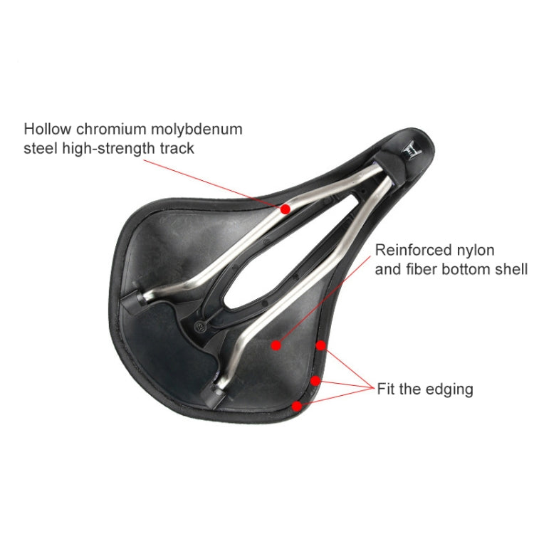 GUB 1180 PU Sillín de Bicicleta Hueco Transpirable para Ciclismo Diario
