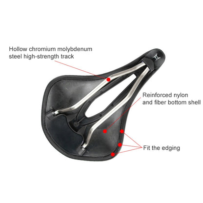 GUB 1180 PU Sillín de Bicicleta Hueco Transpirable para Ciclismo Diario