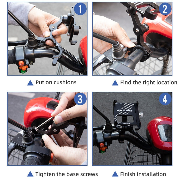 GUB Plus 11 Soporte Giratorio Teléfono Bicicleta 360 Grados