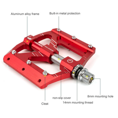Promend PD-M88 Pedales MTB Aluminio Tres Rodamientos