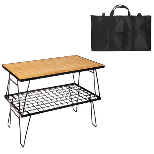 AOTU YT1001 Bolsa de Bambú Exterior Con 2 Mesas de Malla