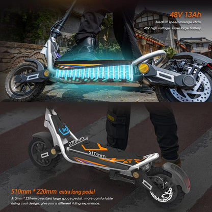 Kukirin A1 800W Patinete Eléctrico Plegable 45 kmh Max