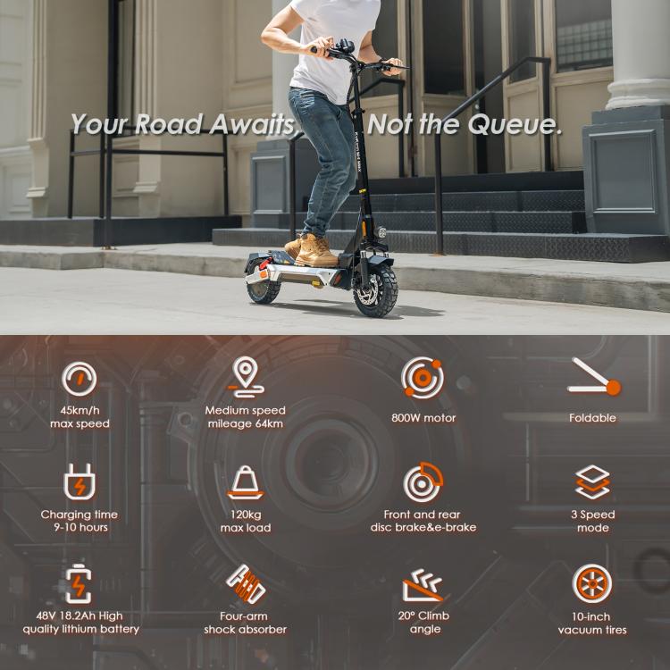 Kukirin M4 Max Scooter Electrico Plegable 800W 45KmH