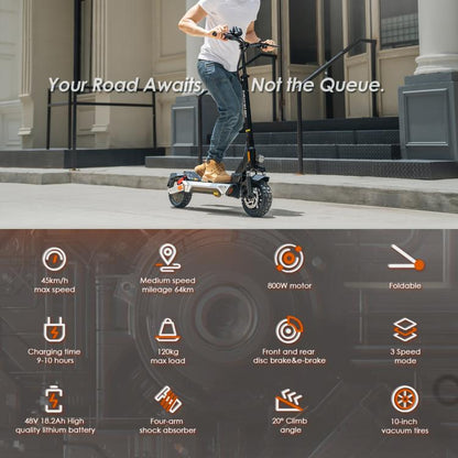 Kukirin M4 Max Scooter Electrico Plegable 800W 45KmH