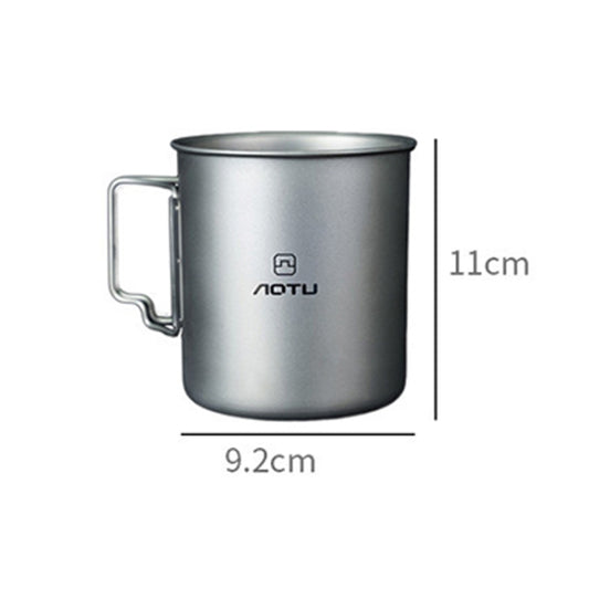 AOTU AT6652-1 Taza de Titanio Portátil 750ml Alta Calidad