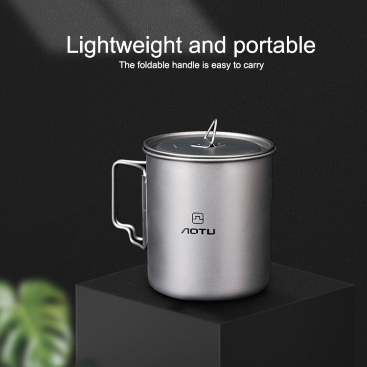 AOTU AT6652-1 Taza de Titanio Portátil 750ml Alta Calidad