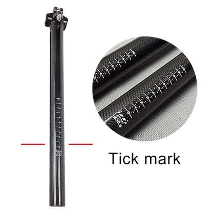 Toseek Tija de Sillín 30,8x350mm Fibra de Carbono 3K
