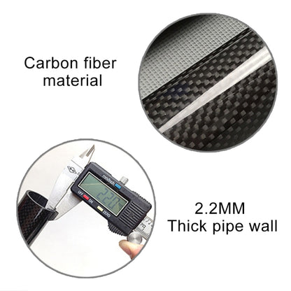 Toseek Tija de Sillín 30,8x350mm Fibra de Carbono 3K