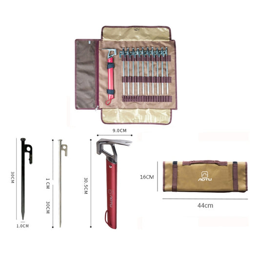 AOTU AT6543-2 Kit Uñas Martillo Aluminio Para Tienda Campaña