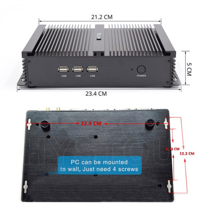 Hystou FMP04 Mini PC 4GB+128GB I5 7200U Dual Core Compact