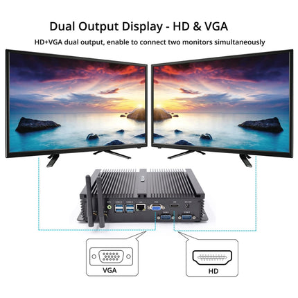 Hystou FMP04 Mini PC 4GB+128GB I5 7200U Dual Core Compact by HYSTOU