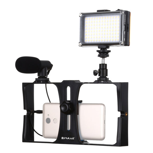 PULUZ 3en1 Vlogging LED Selfie Kit Teléfono Con Micrófono