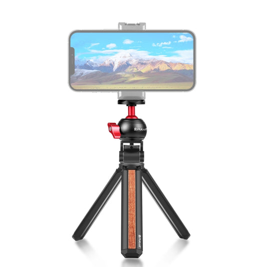 PULUZ Trípode Vivo para Vlogging de Escritorio de Madera Cabezal Esférico