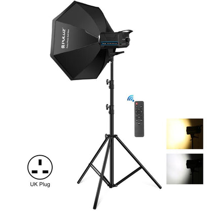 PULUZ 150W 3200K-5600K Estudio Luz Kit Con Softbox CRI Alto