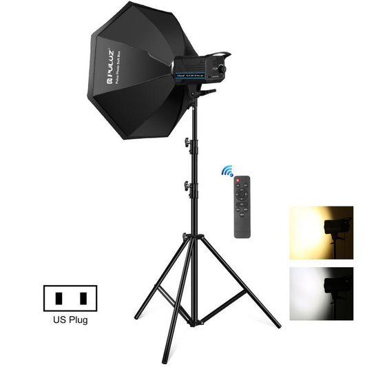 PULUZ 150W 3200K-5600K Estudio Luz Kit Con Softbox CRI Alto