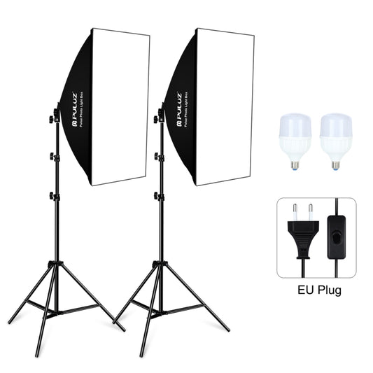 PULUZ Softbox Kit Iluminación Fotografía 2 Bombillas