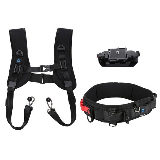 PULUZ 3en1 Correa Cintura para Cámara SLR Doble Hombro Kit
