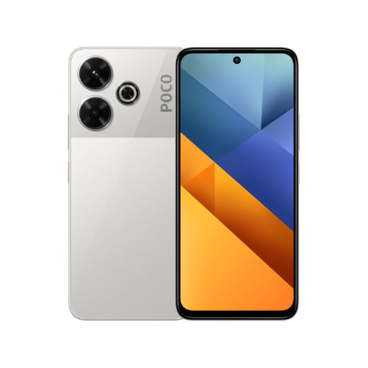 Xiaomi Poco M6 8GB RAM 256GB Dual Sim 4G Smartphone Color Plata con Rendimiento Rápido