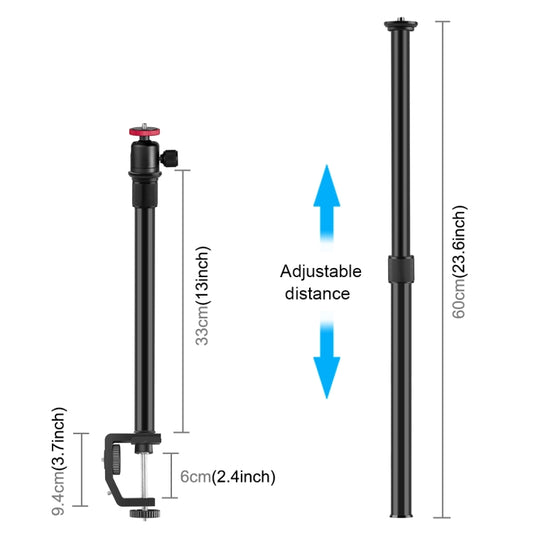 PULUZ C Monopié Iluminación 33-60 cm Cabezal Esférico