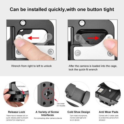 PULUZ Jaula de Cámara para Nikon Z6 Z7 Protección Total