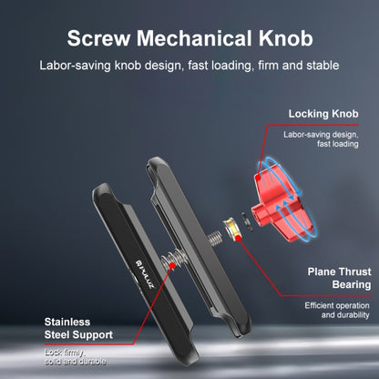 PULUZ Soporte Brazo Mágico CNC Retrovisor Moto 360 Grados