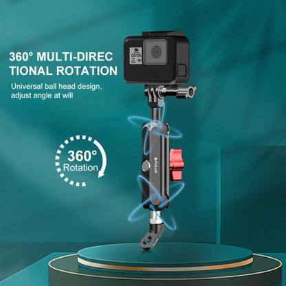 PULUZ Soporte Brazo Mágico CNC Retrovisor Moto 360 Grados