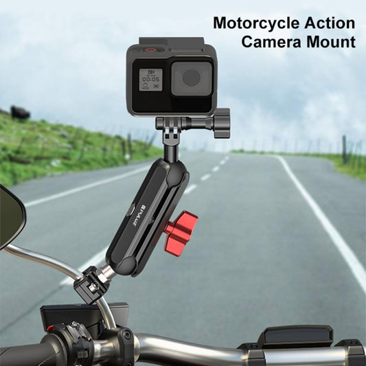 PULUZ Soporte Brazo Mágico Retrovisor Motocicleta 360 Grados