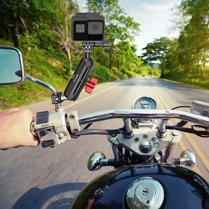 PULUZ Soporte Brazo Mágico Retrovisor Motocicleta 360 Grados