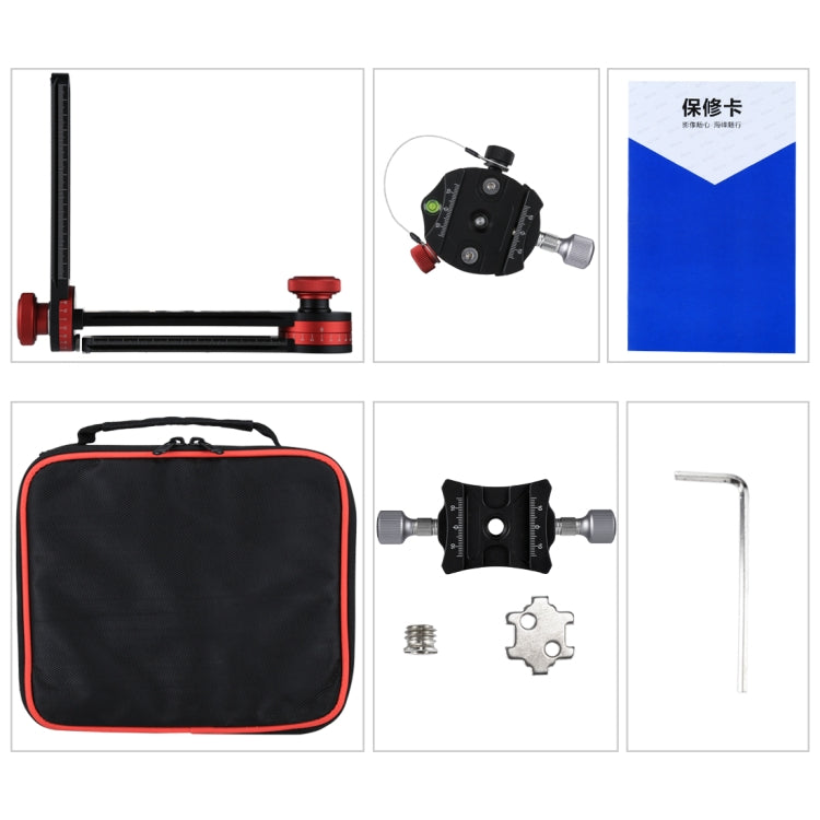 PULUZ Kit Placa Liberación Rápida Cabeza Esférica Panorámica 720 Grados Aluminio