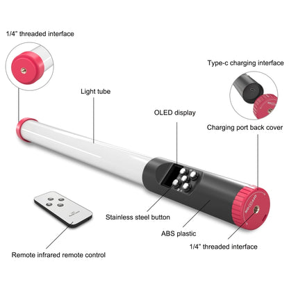 PULUZ 114LED Luz De Fotografía Portátil Con Control Remoto