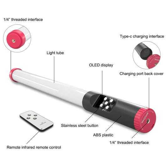 PULUZ 114LED Luz De Fotografía Portátil Con Control Remoto