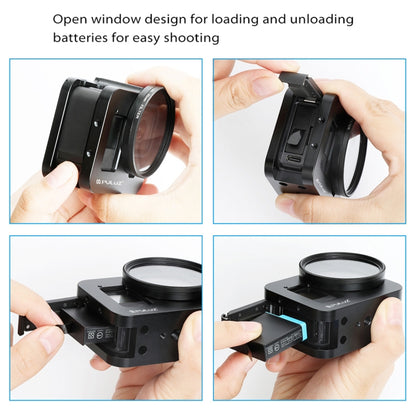 PULUZ GoPro HERO8 Jaula Protectora CNC Aluminio Lente UV52mm