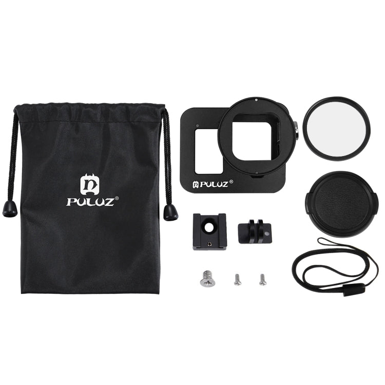 PULUZ GoPro HERO8 Jaula Protectora CNC Aluminio Lente UV52mm