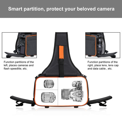PULUZ Bolso Cámara SLR Triangular Mochila Impermeable