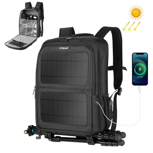 PULUZ Mochila Para Cámara Portátil Con Energía Solar
