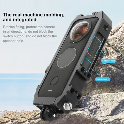 PULUZ Carcasa Protectora Insta360 ONE X2 Trípode Magnético