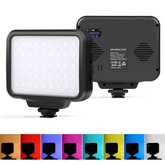 PULUZ Pocket 2500-9900K+RGB Luz LED Para Fotografía Portátil Batería 5200mAh