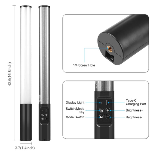 PULUZ RGB Luz De Relleno LED Fotografía Profesional