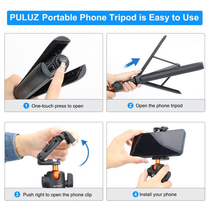 PULUZ Trípode Selfie Teléfono 1,3 m Rotación 360 Grados