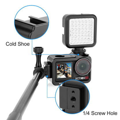 PULUZ DJI Osmo Action 5 Pro Jaula Con Zapata Fría Duradera