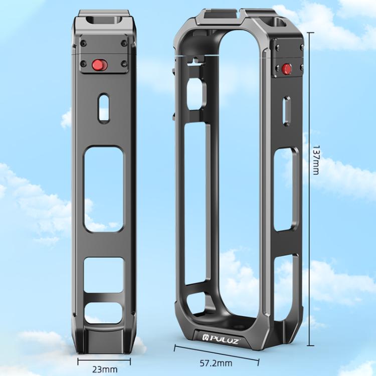 Insta360 X4 Jaula Protectora Acero Aluminio Base Magnética