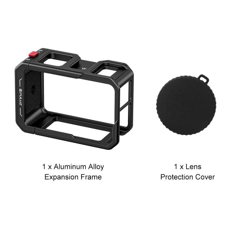 PULUZ Jaula Aluminio CNC Osmo Action 5 Pro Proteccion Lente